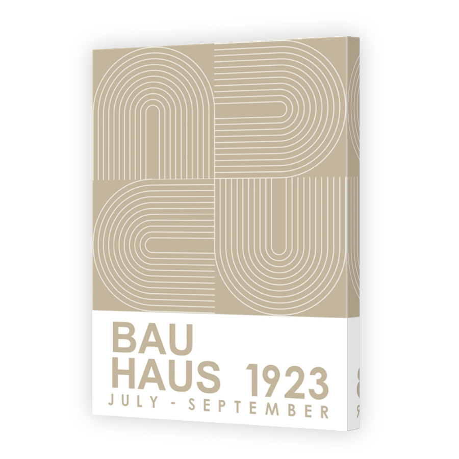 Bauhaus Abstract Geometric Arcs Print