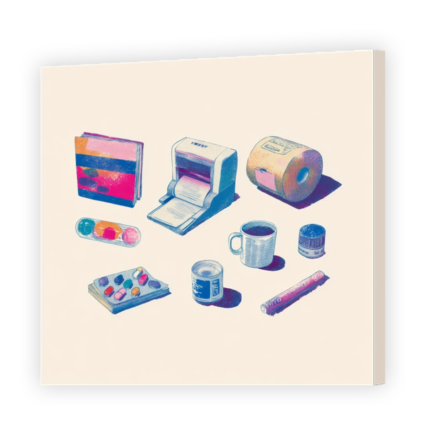 Colourful Quirky Collection of Office Supplies