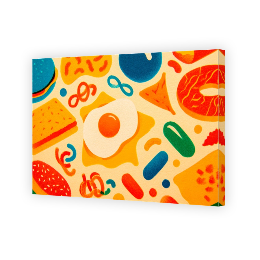 Playful Food Art Print