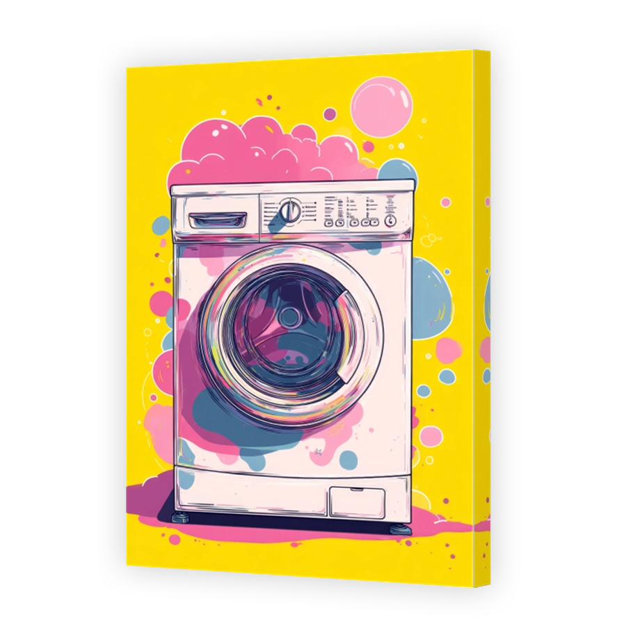 Colourful Quirky Washing Machine Digital Art