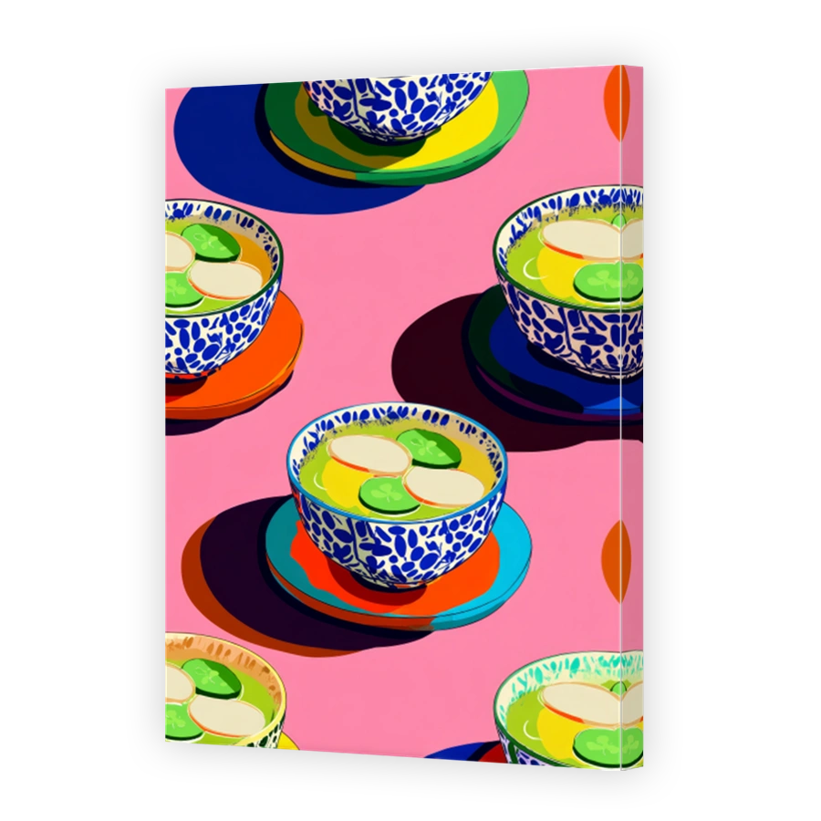 Colourful Soup Bowls Art