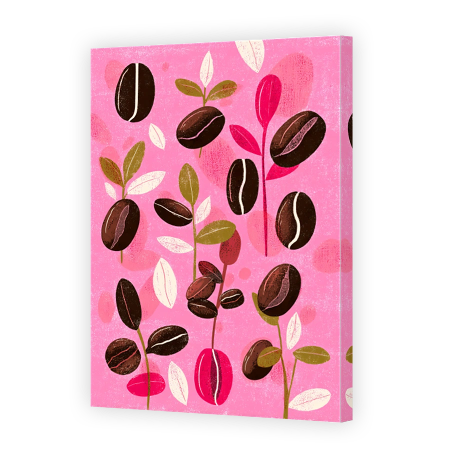 Quirky Coffee Bean Digital Art