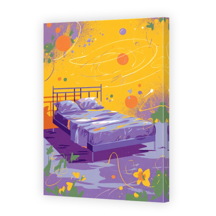 Colourful Quirky Bed Digital Art