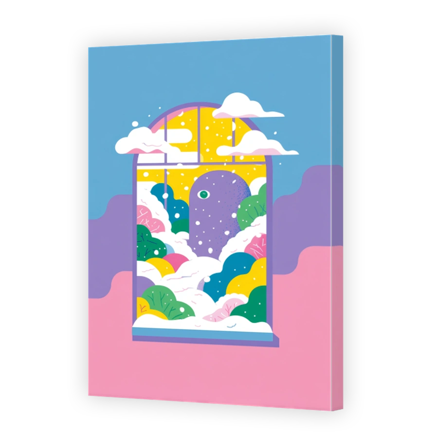 Whimsical Landscape Art Print