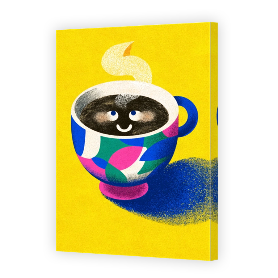 Quirky Coffee Cup Digital Art
