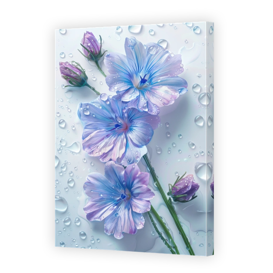Close Up Of Chicory Lying On A Background With Water Drops 4