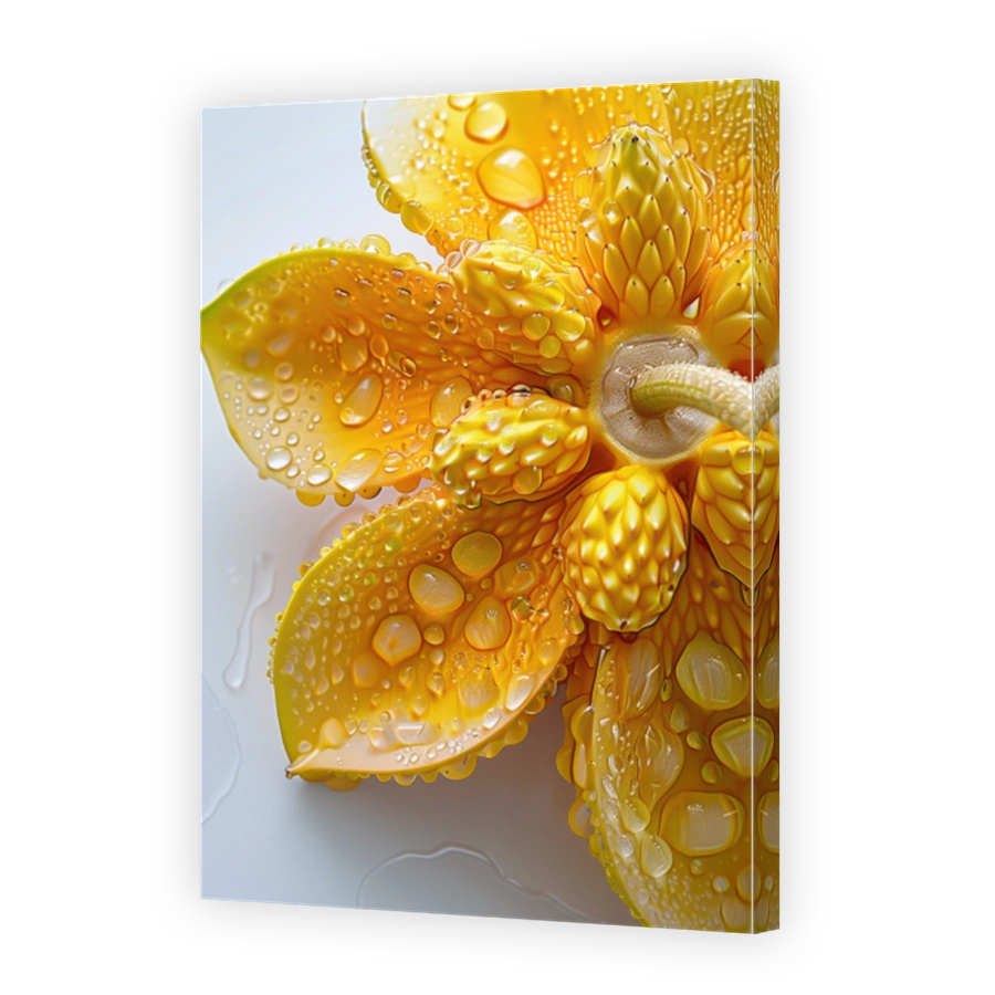 Close Up Of Jackfruit Lying On A Background With Water Drops 3