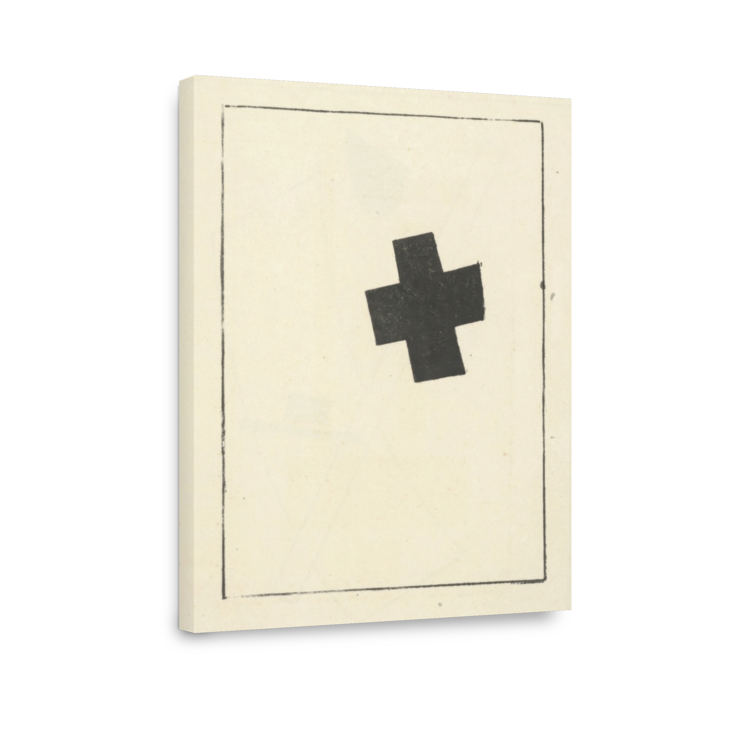 Small Black Cross Tilted