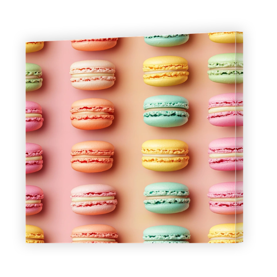 Colourful French Macarons Display