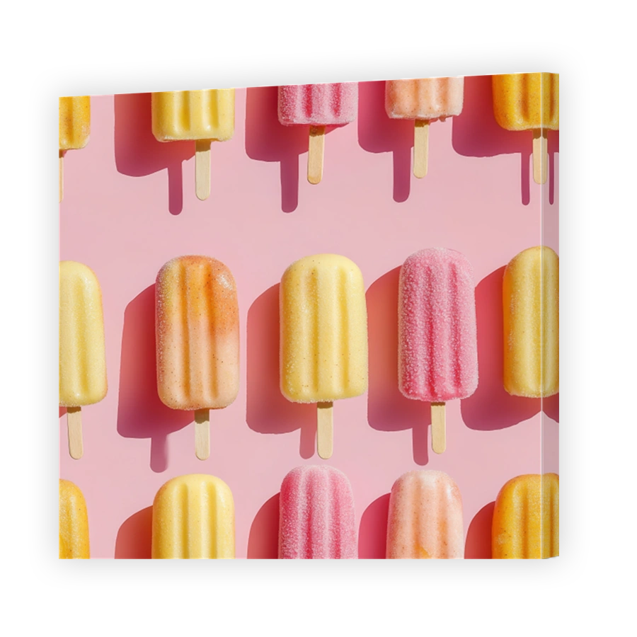 Colourful Popsicles in a Playful Pattern