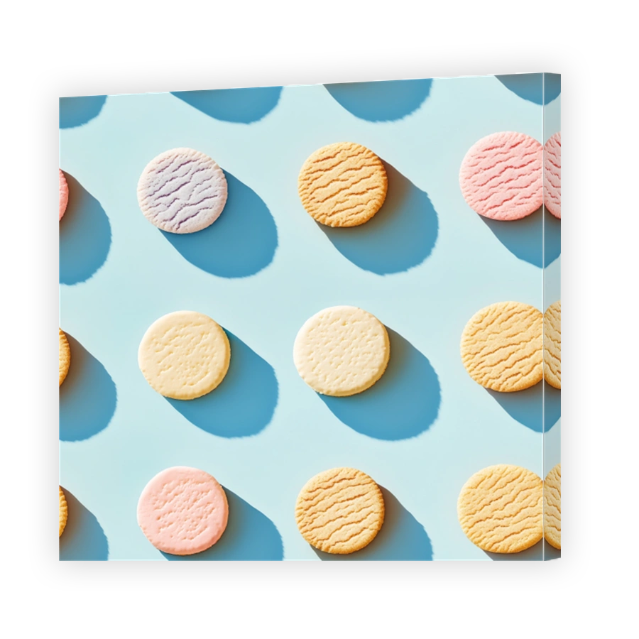 Colourful Biscuits in a Grid