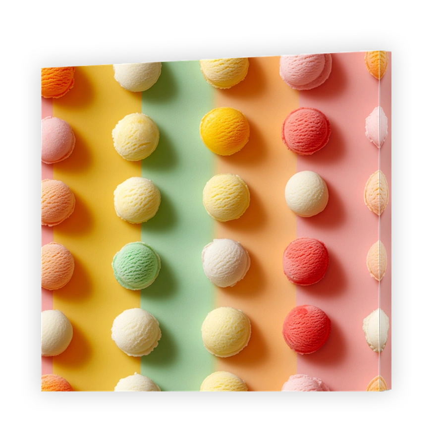 Colourful Ice Cream Scoops Delight
