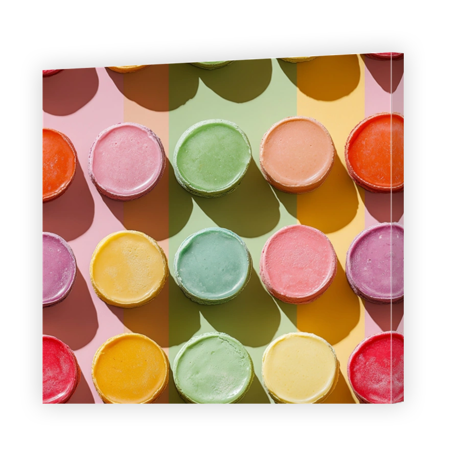 Colourful Macarons Display