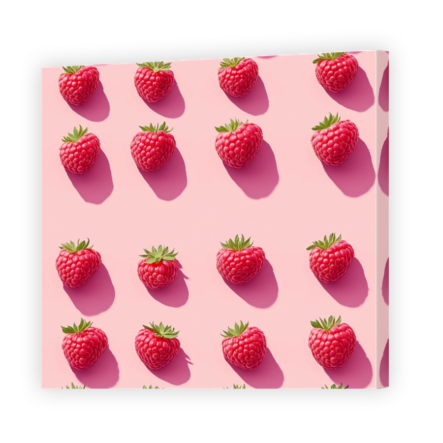 Vibrant Raspberry Pattern Print