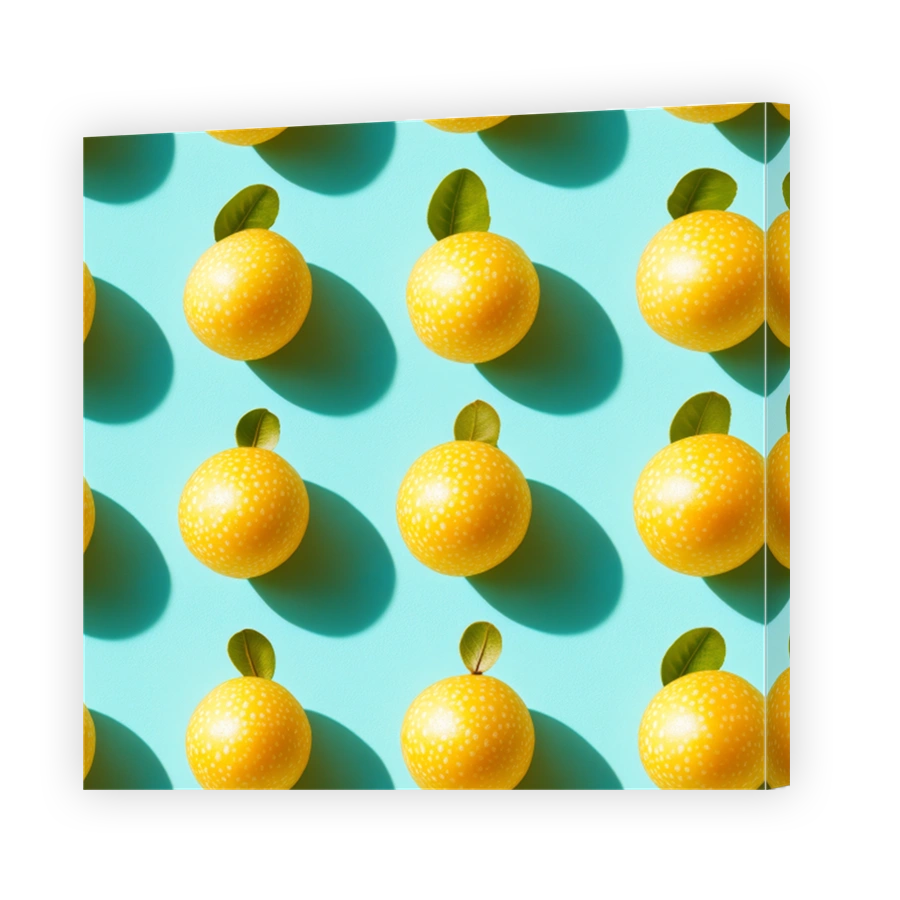 Vibrant Yellow Lemons Pattern