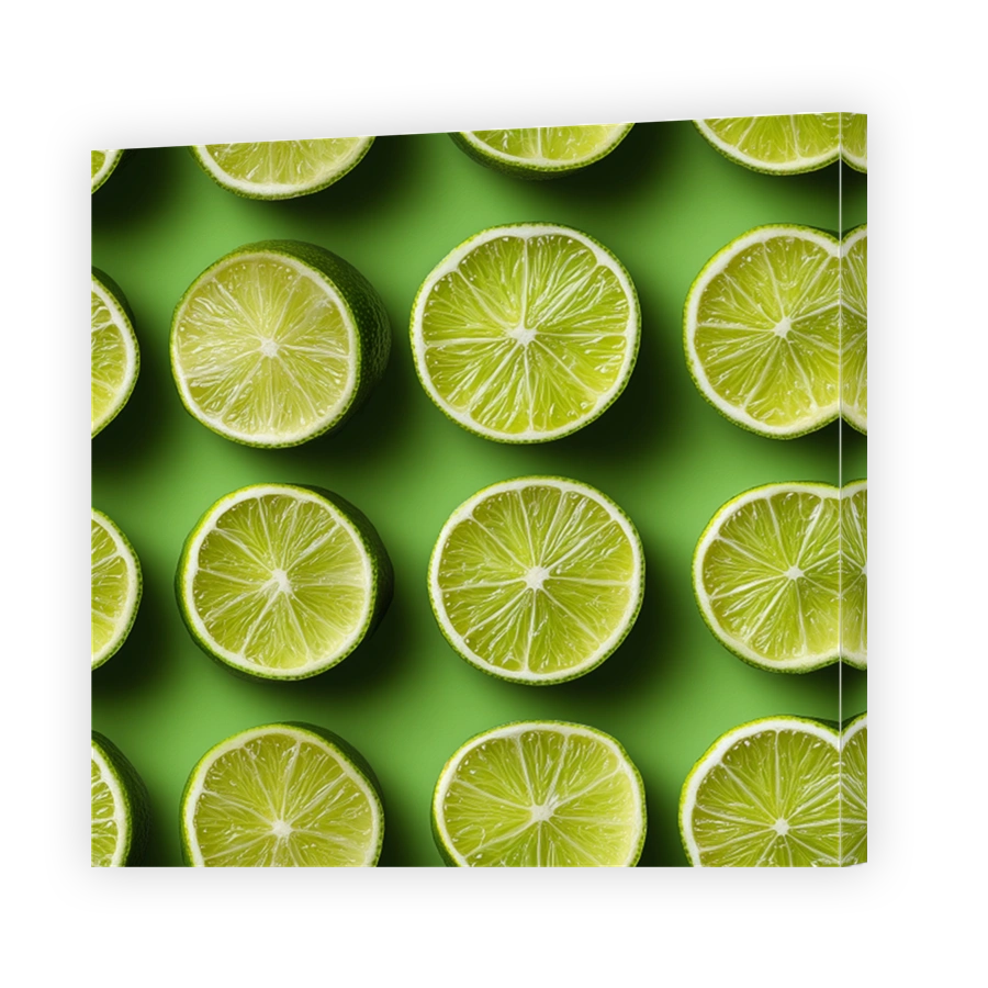 Fresh Lime Slices Pattern