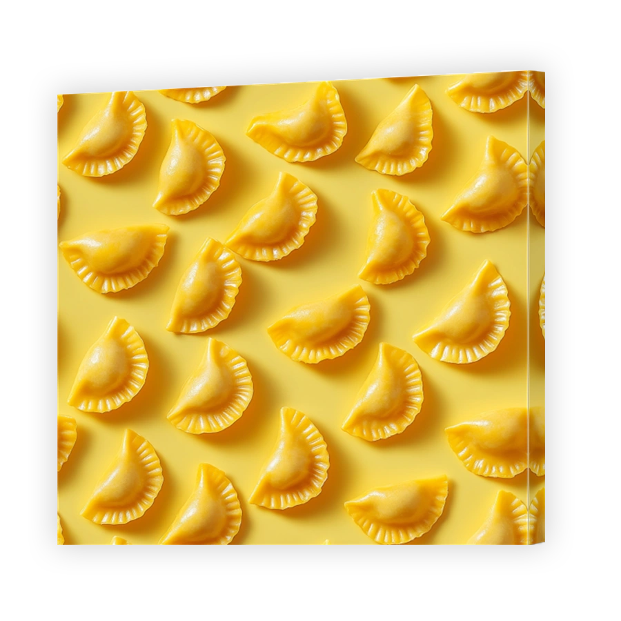 Bright Yellow Ravioli Pattern