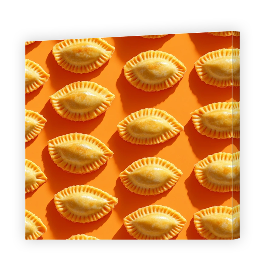Golden Pastries Arranged Artfully