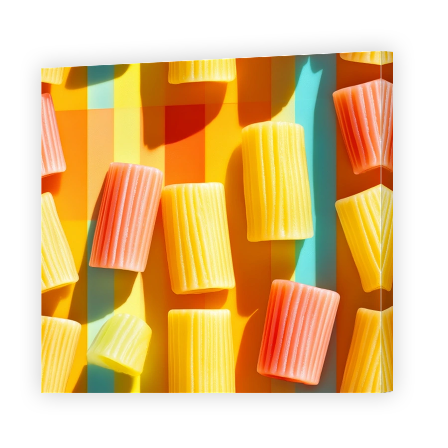 Vibrant Pasta Art