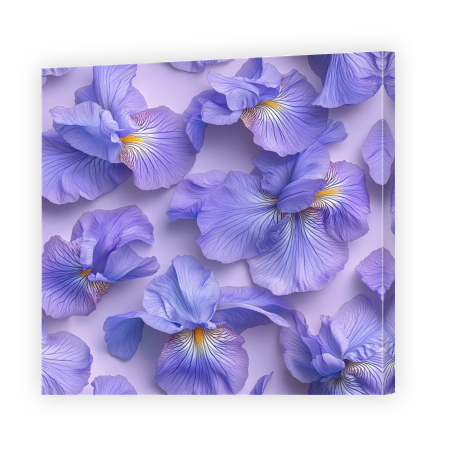 Serene Lavender Iris Flower Digital Art
