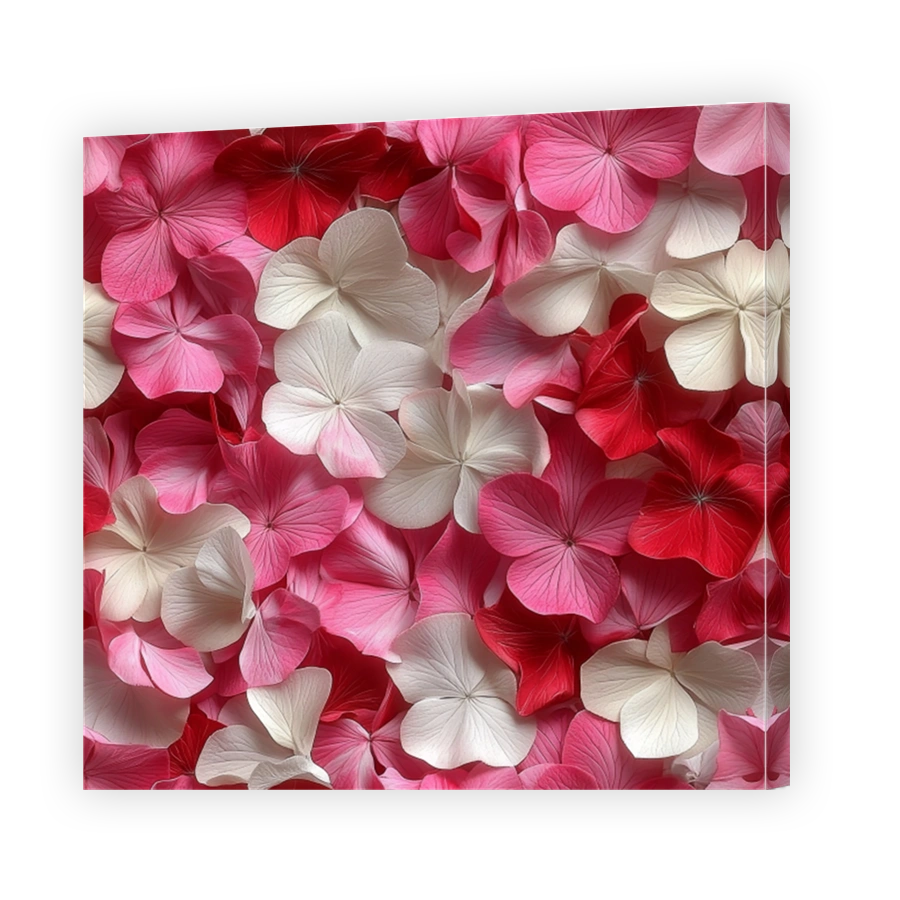 Vibrant Pink and Red Hydrangeas Digital Art