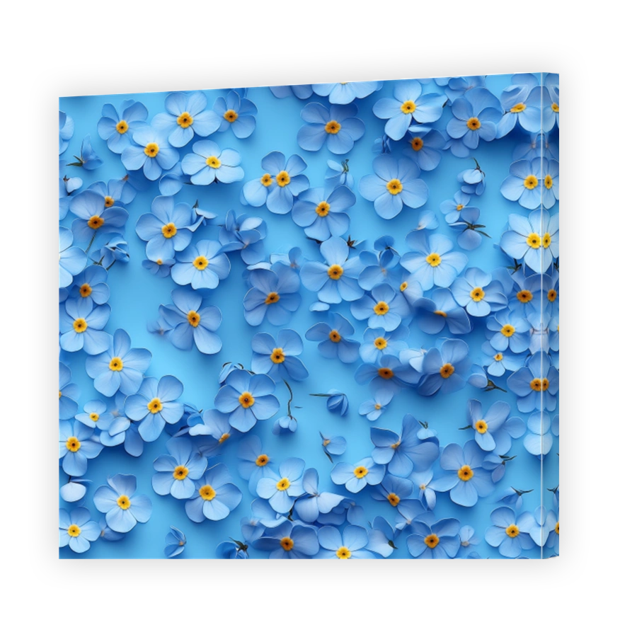 Serene Blue Forget Me Not Flowers