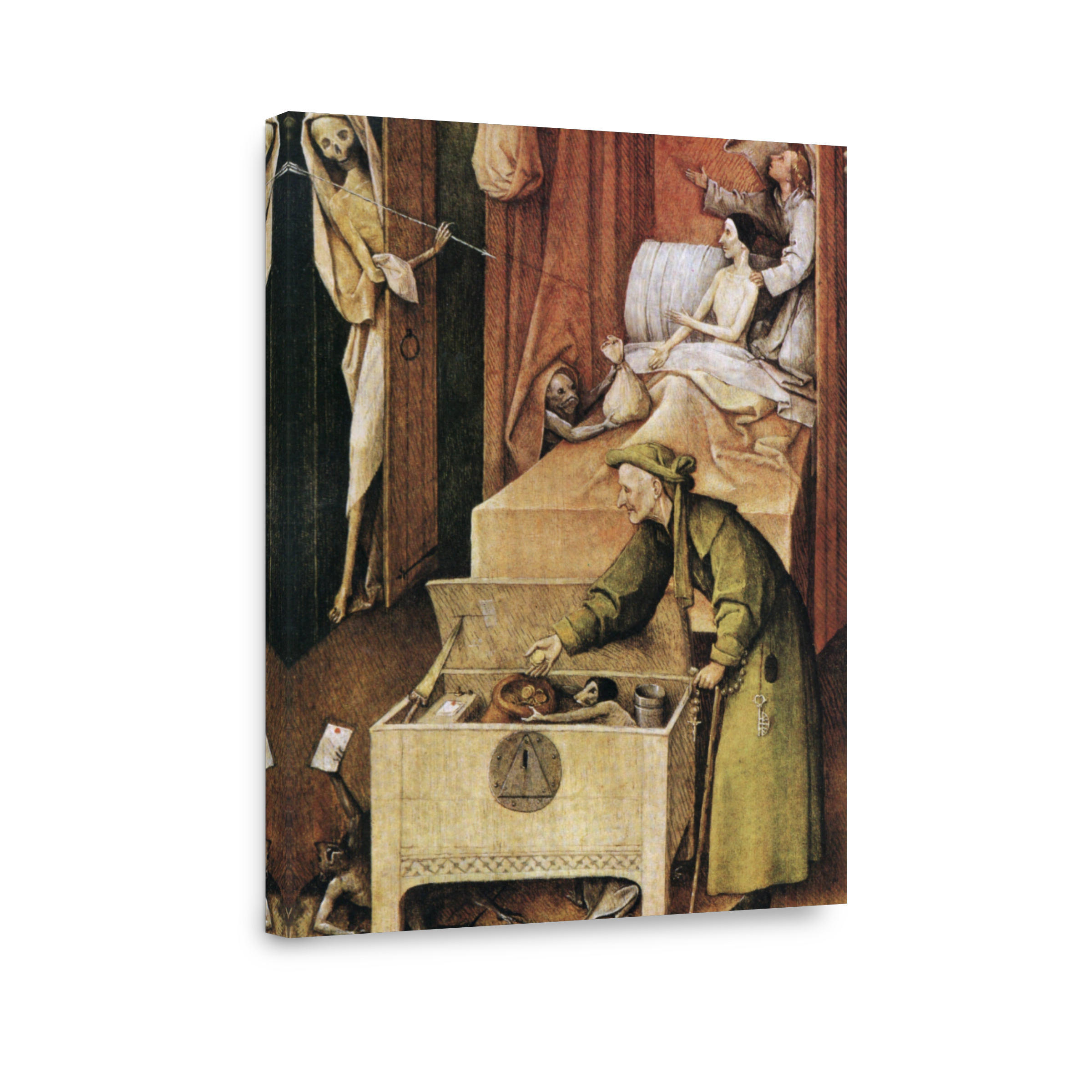 Bosch, H. (c.1450 1516)   Death Of The Miser (detail) 1485 90