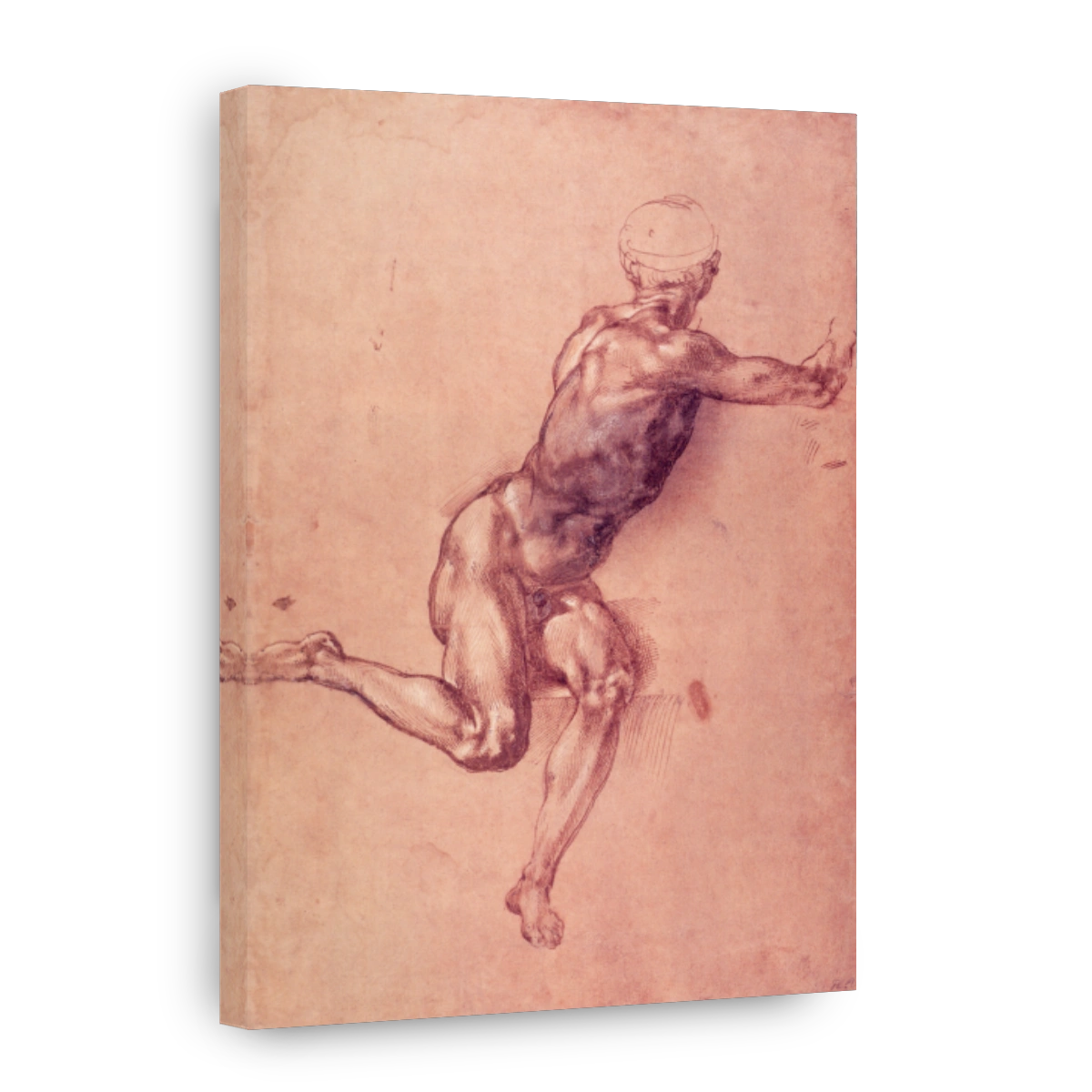 Michelangelo (1475 1564)   Study For A Figure From The Battle Of Cascina 1504