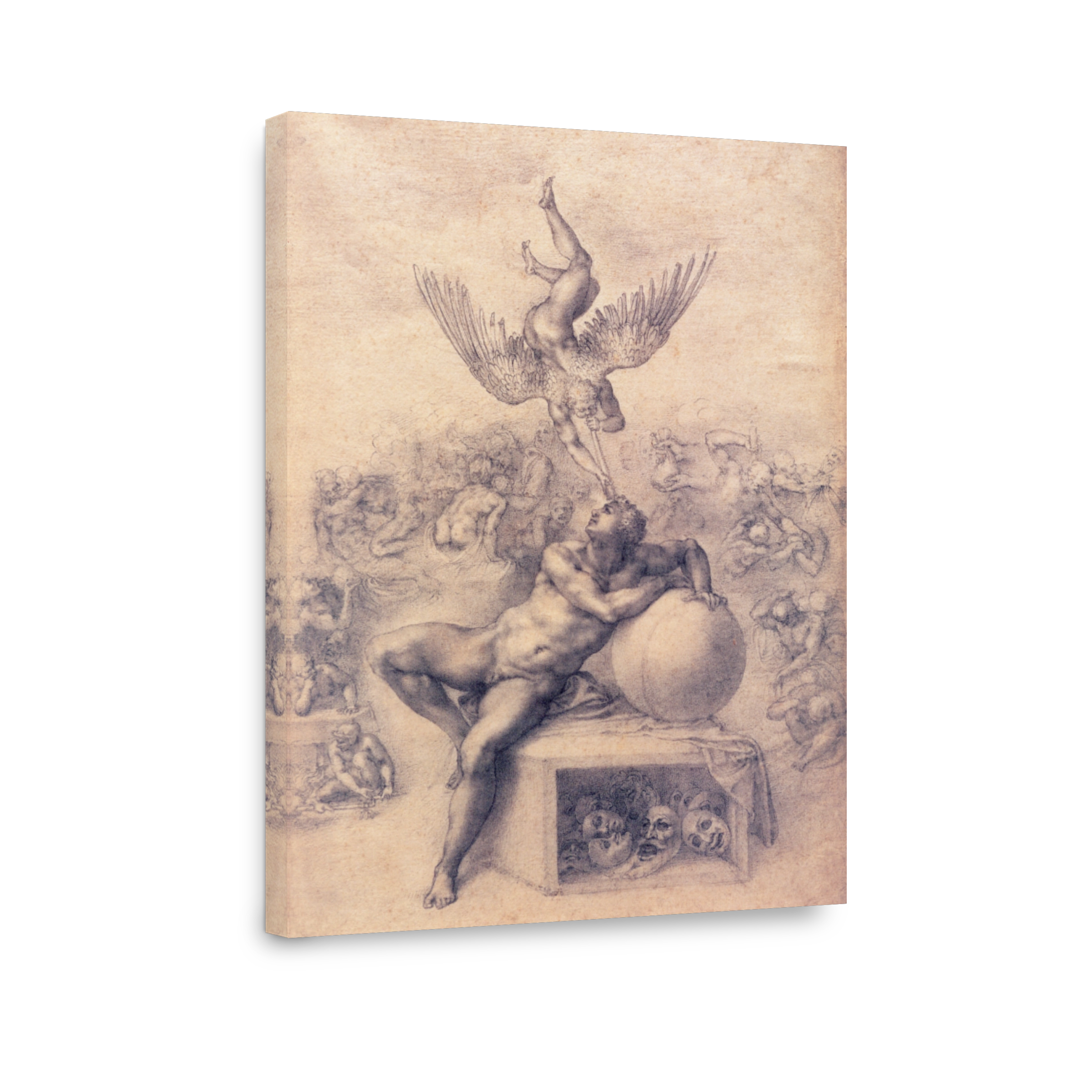 Michelangelo (1475 1564)   The Dream Of Human Life C.1533 34
