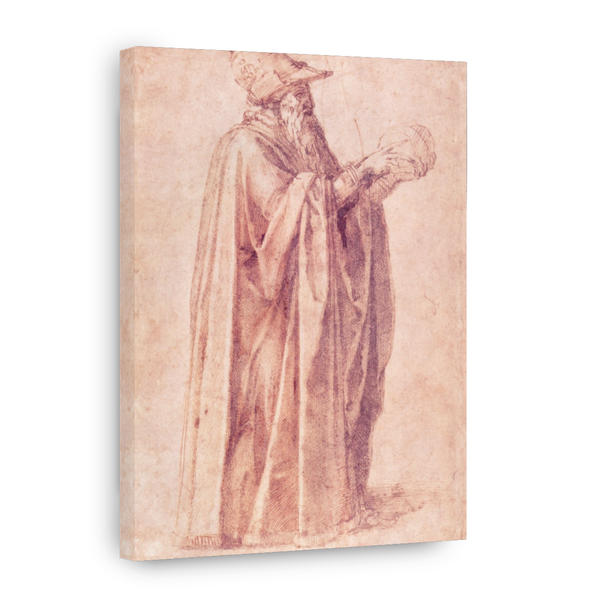Michelangelo (1475 1564)   Study Of A Man (the Alchemist) C.1500