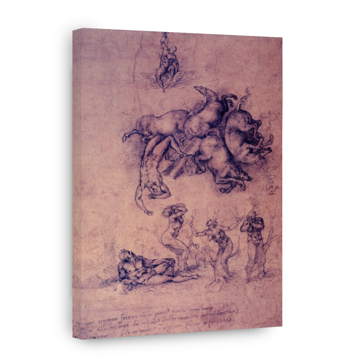 Michelangelo (1475 1564)   The Fall Of Phaeton C.1533