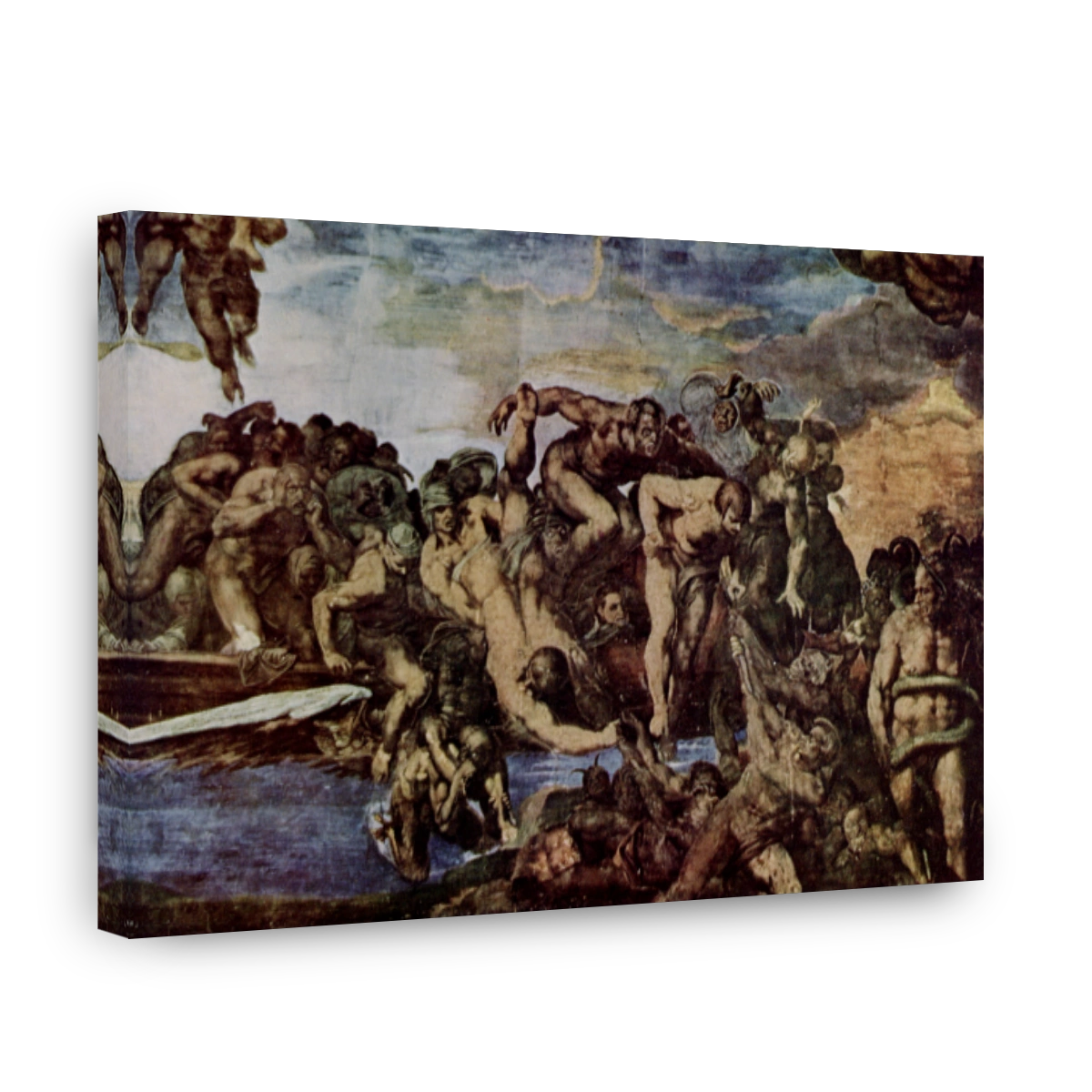 Michelangelo (1475 1564)   The Last Judgement, Damned Arriving In Charon's Boat 1536 41
