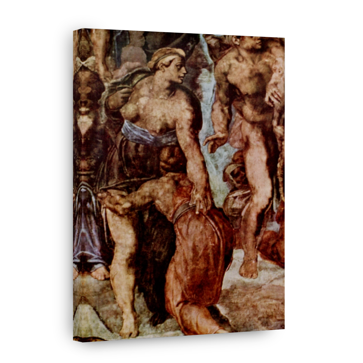 Michelangelo (1475 1564)   The Last Judgement, Heroic Woman Looks To Judge 1536 41