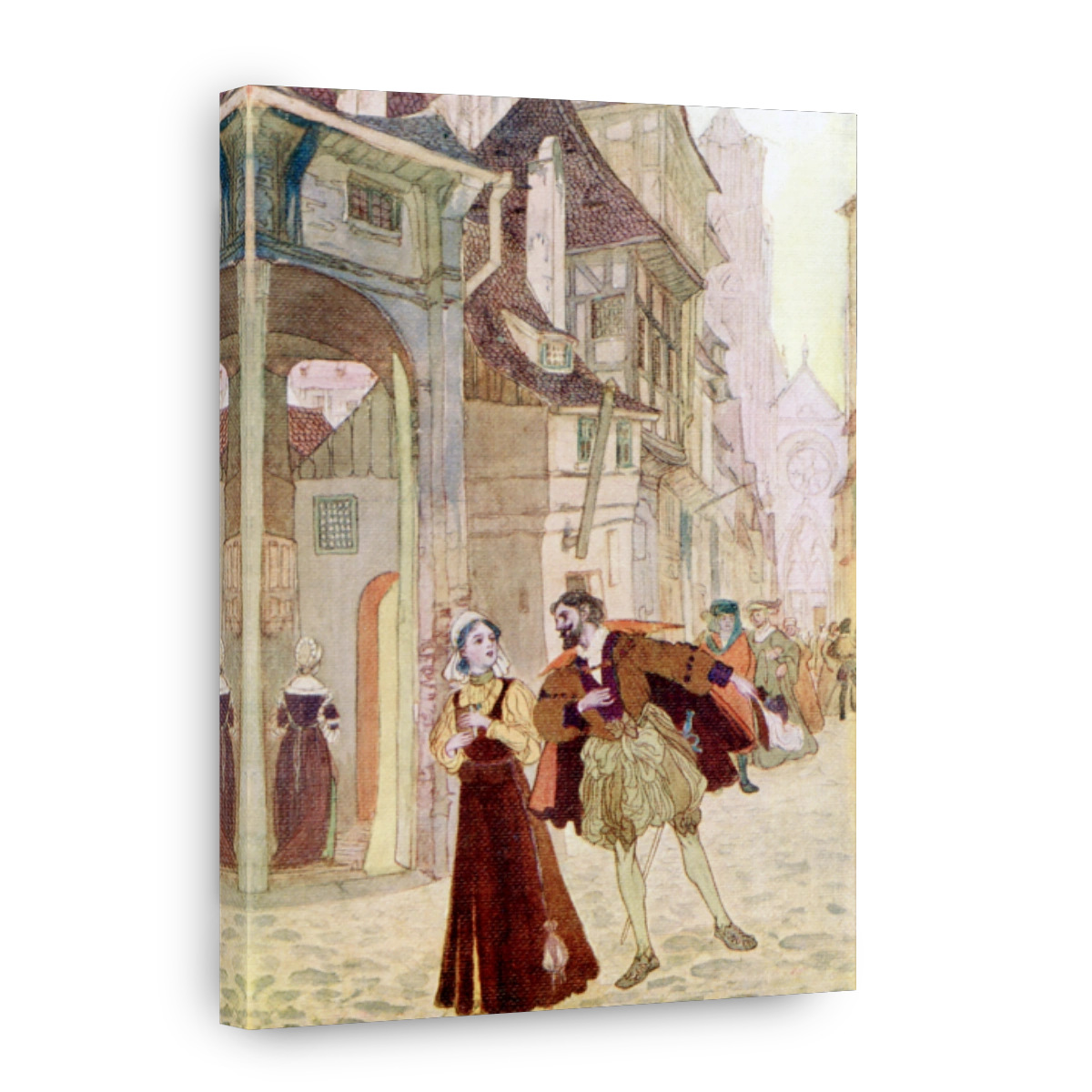 Pogany, Willy (1882 1955)   Faust, Faust Meets Margaret In The Street 1908
