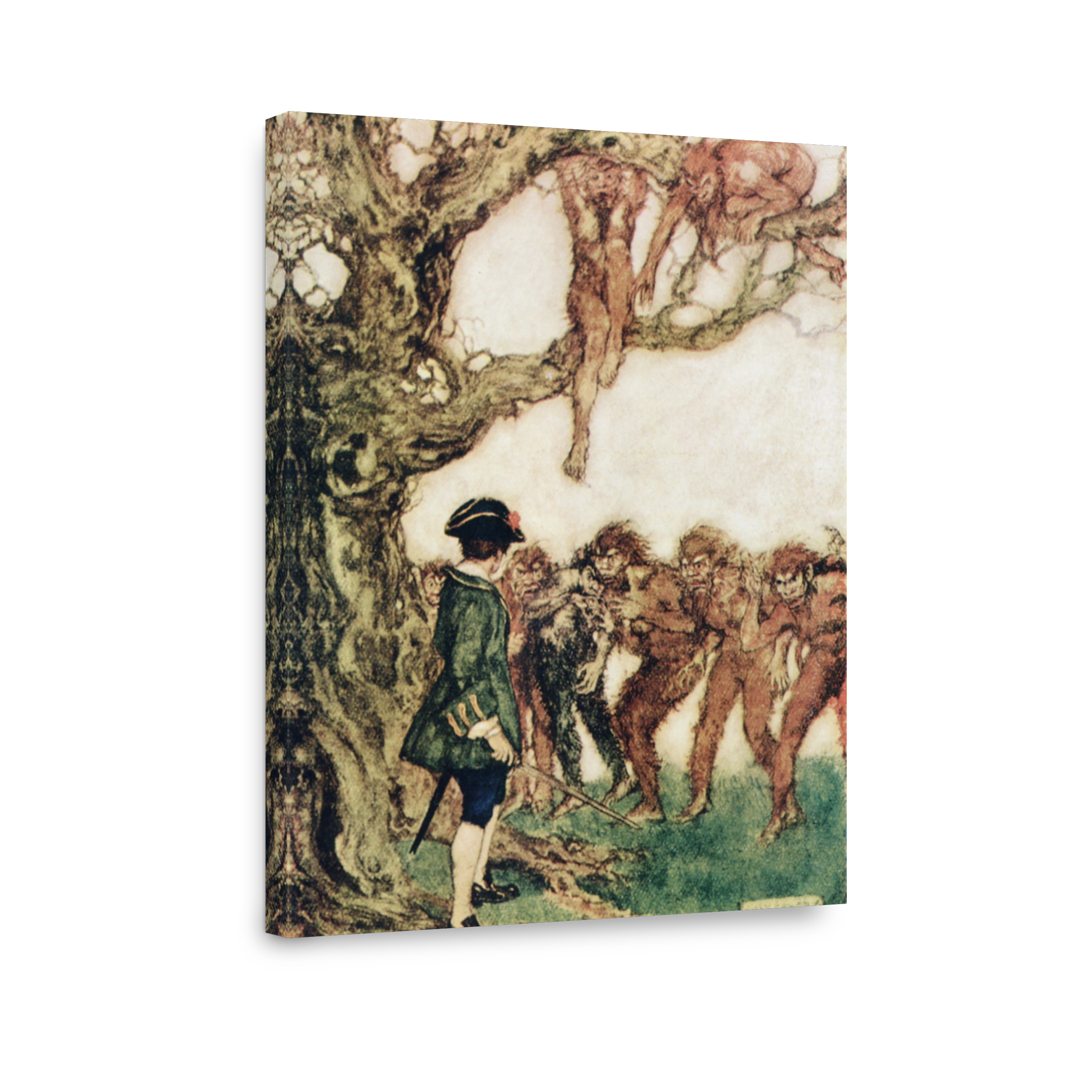 Pogany, Willy (1882 1955)   Gulliver's Travels, Ran To Body Of Tree 1917