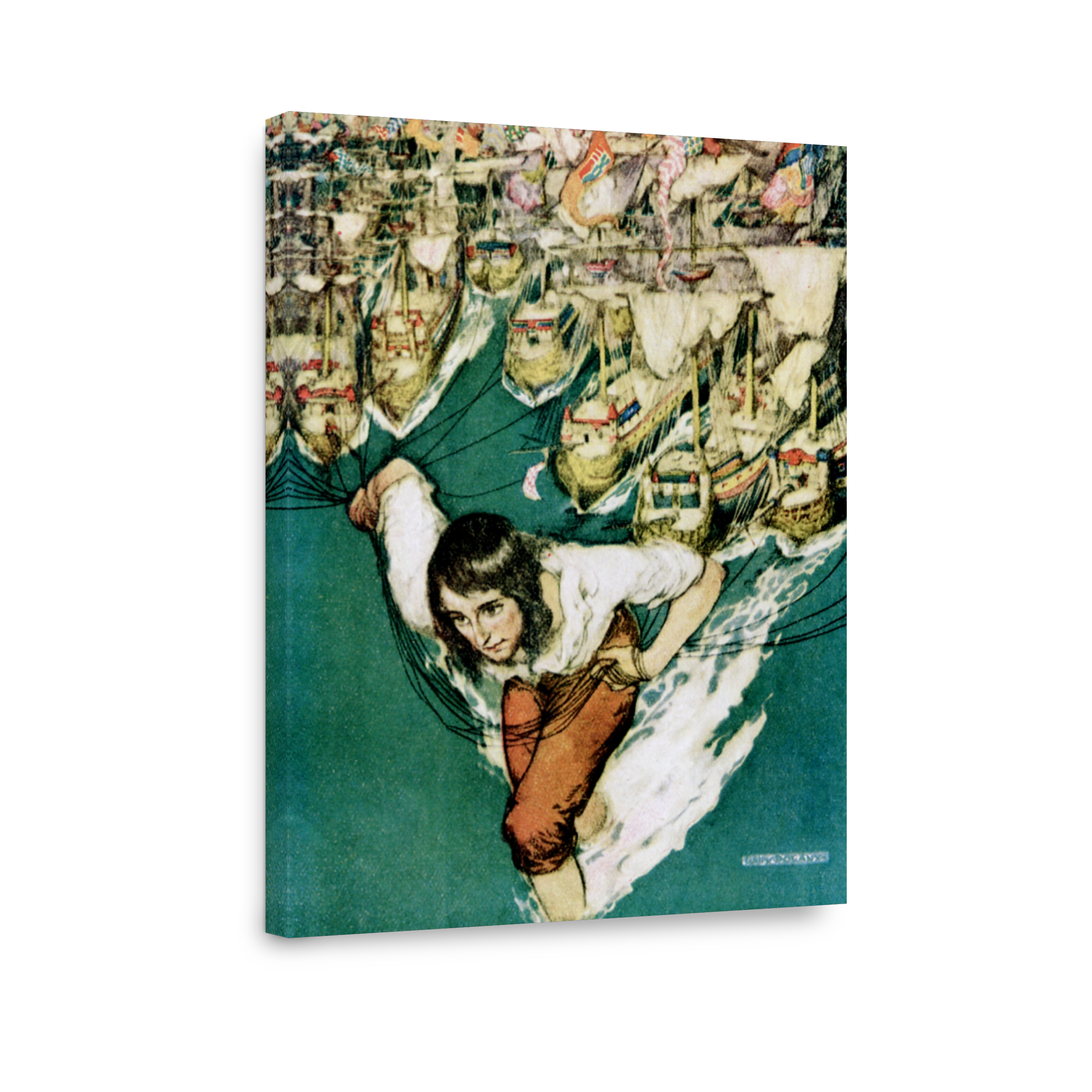 Pogany, Willy (1882 1955)   Gulliver's Travels, Fleet Moving In Order 1917