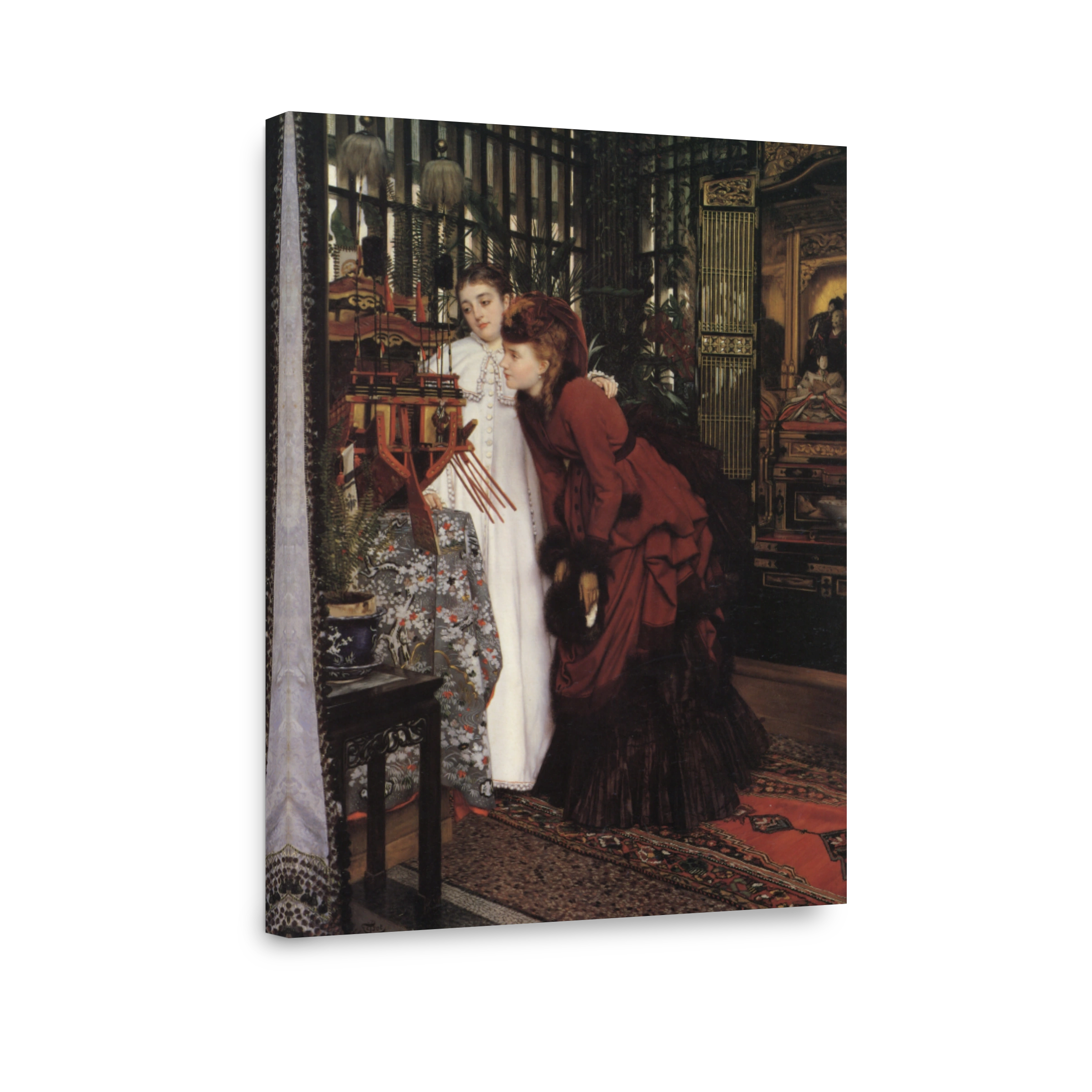 Tissot, James (1836 1902)   Young Ladies Looking At Japanese Objects 1869