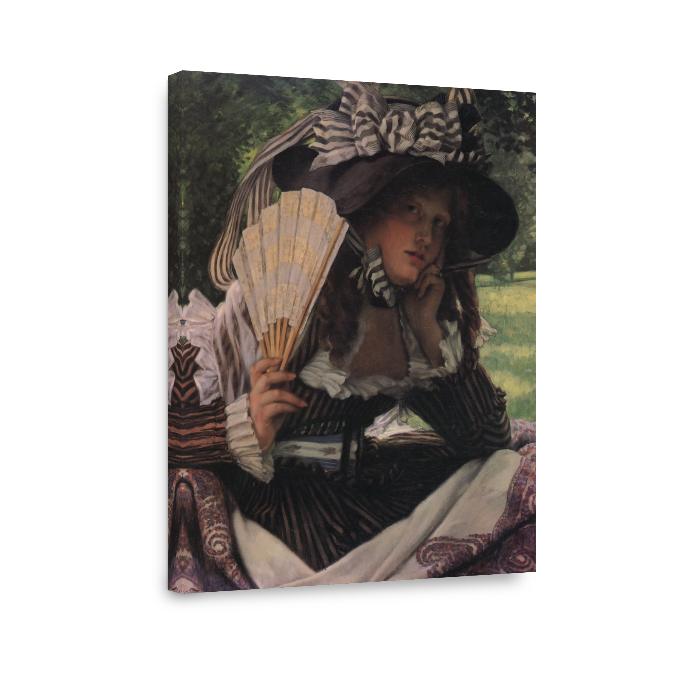 Tissot, James (1836 1902)   Young Lady With A Fan C.1870 71