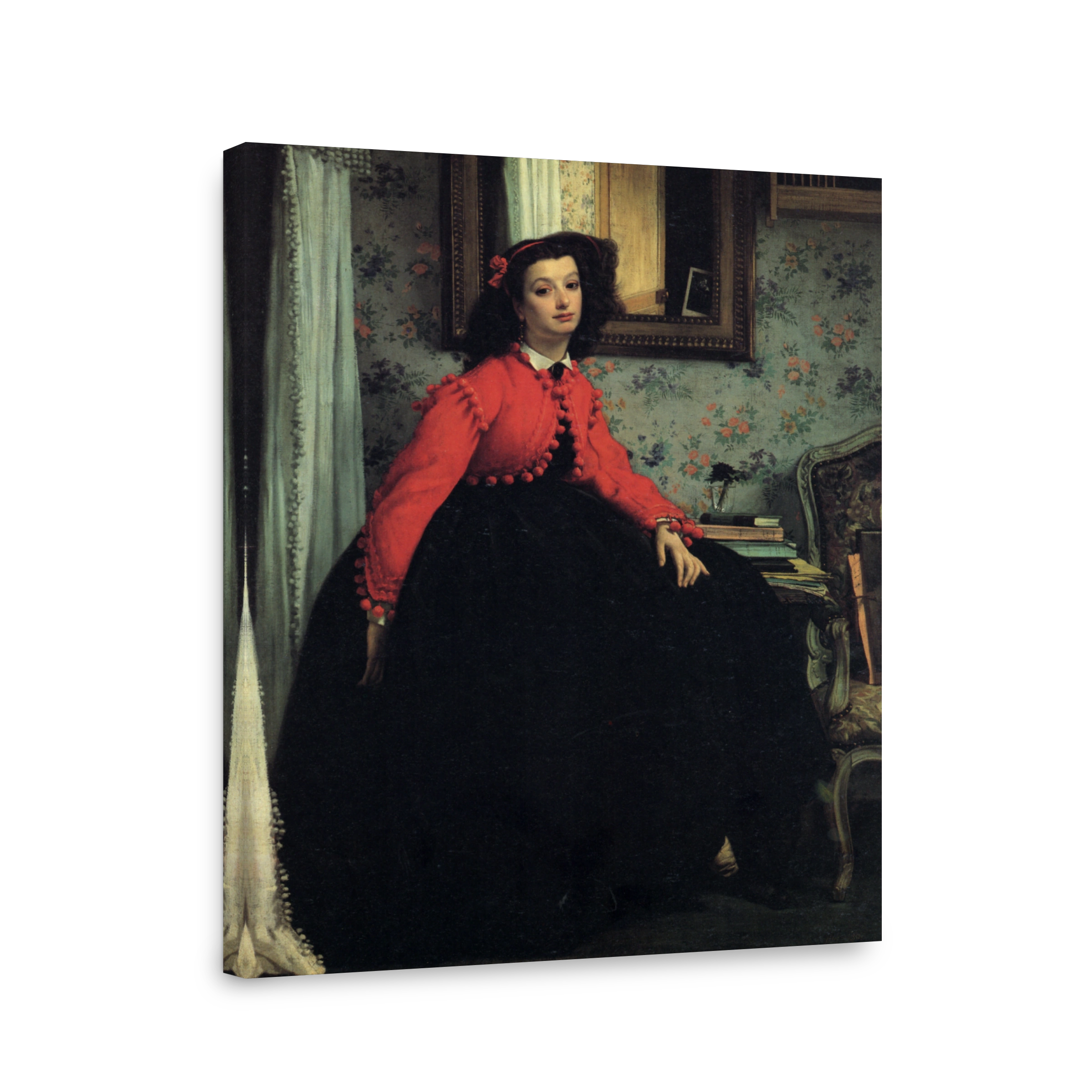 Tissot, James (1836 1902)   Young Woman In A Red Jacket 1864