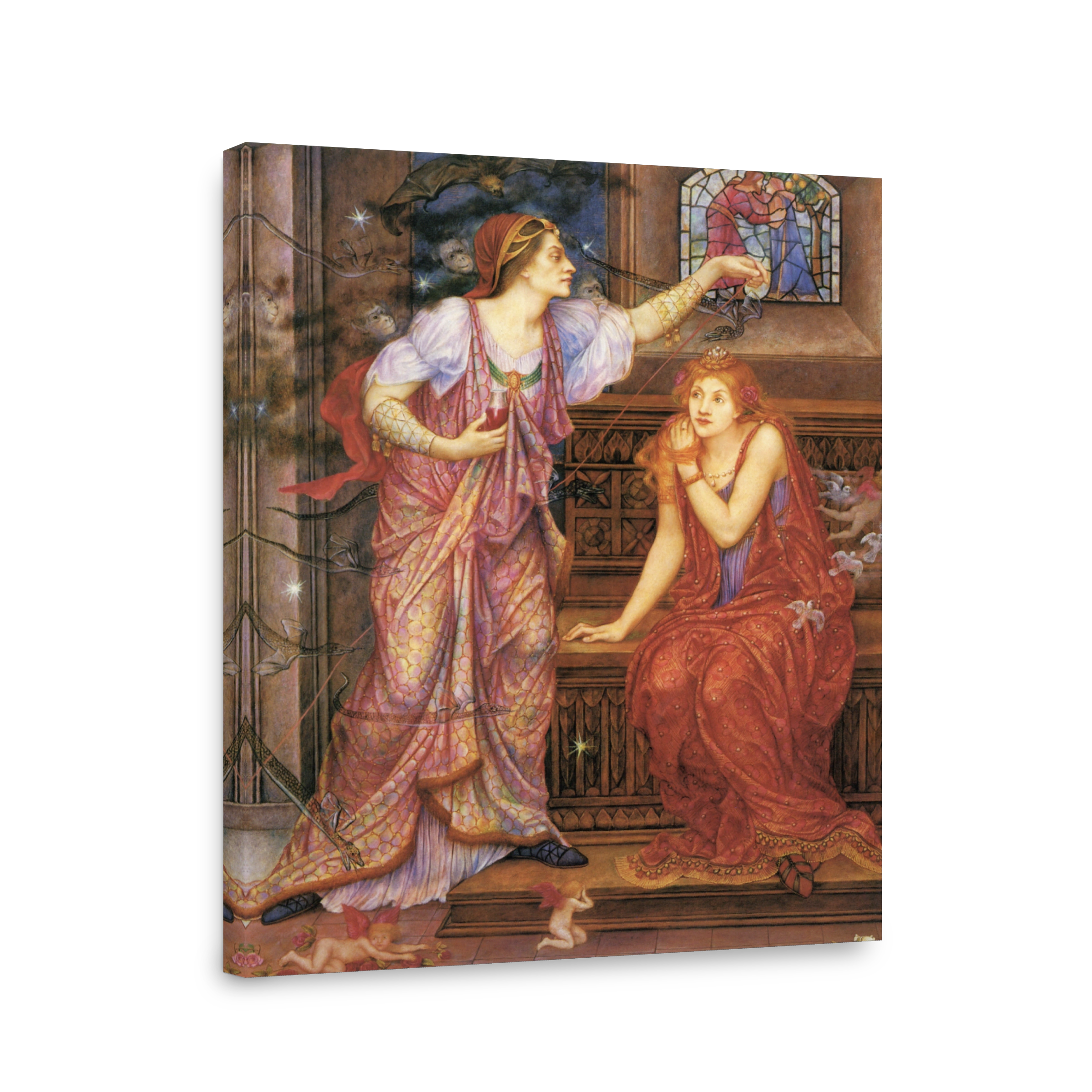 Morgan, Evelyn De (1855 1919)   Queen Eleanor & Fair Rosamund C.1888