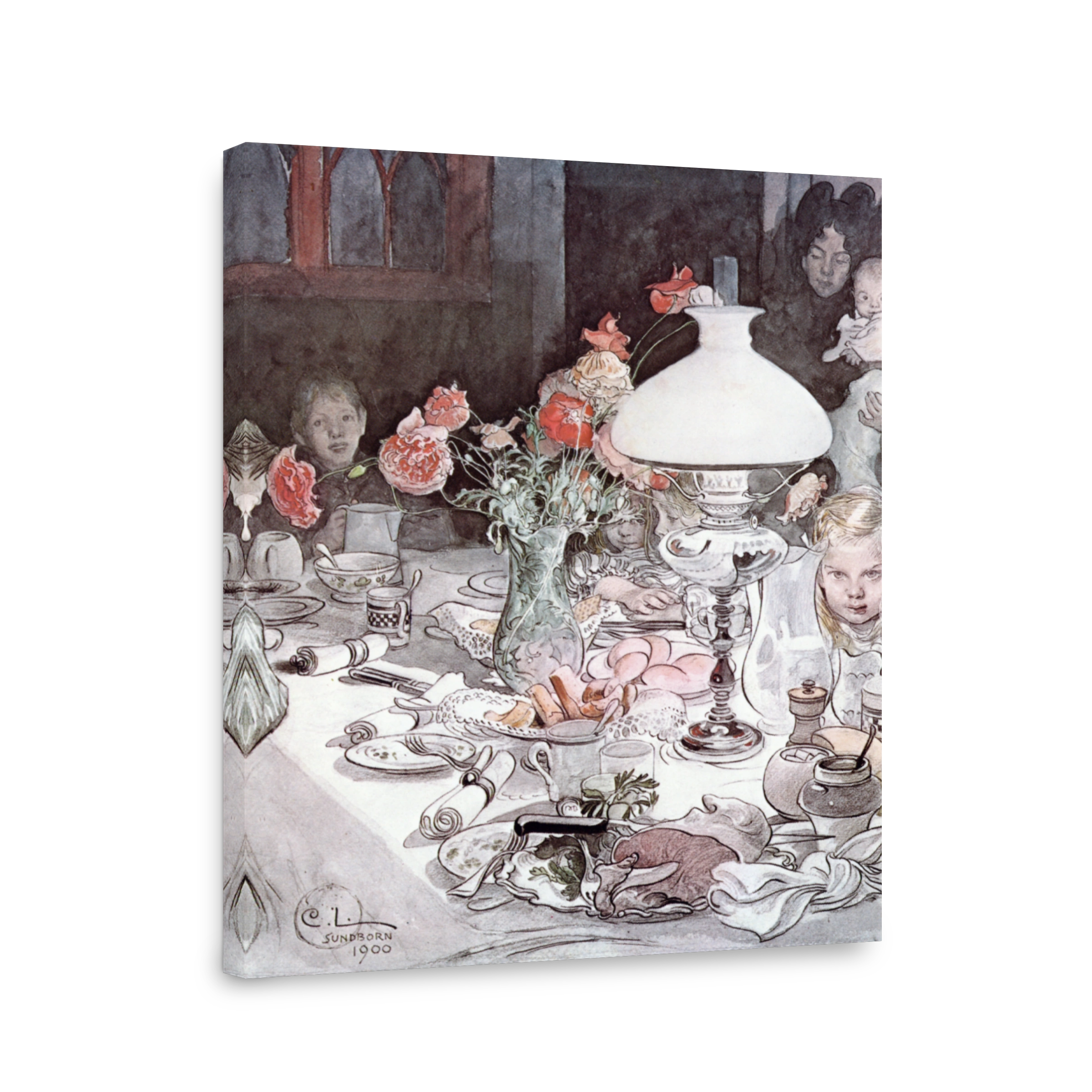 Larsson, Carl (1853 1919)   Round The Lamp 1900