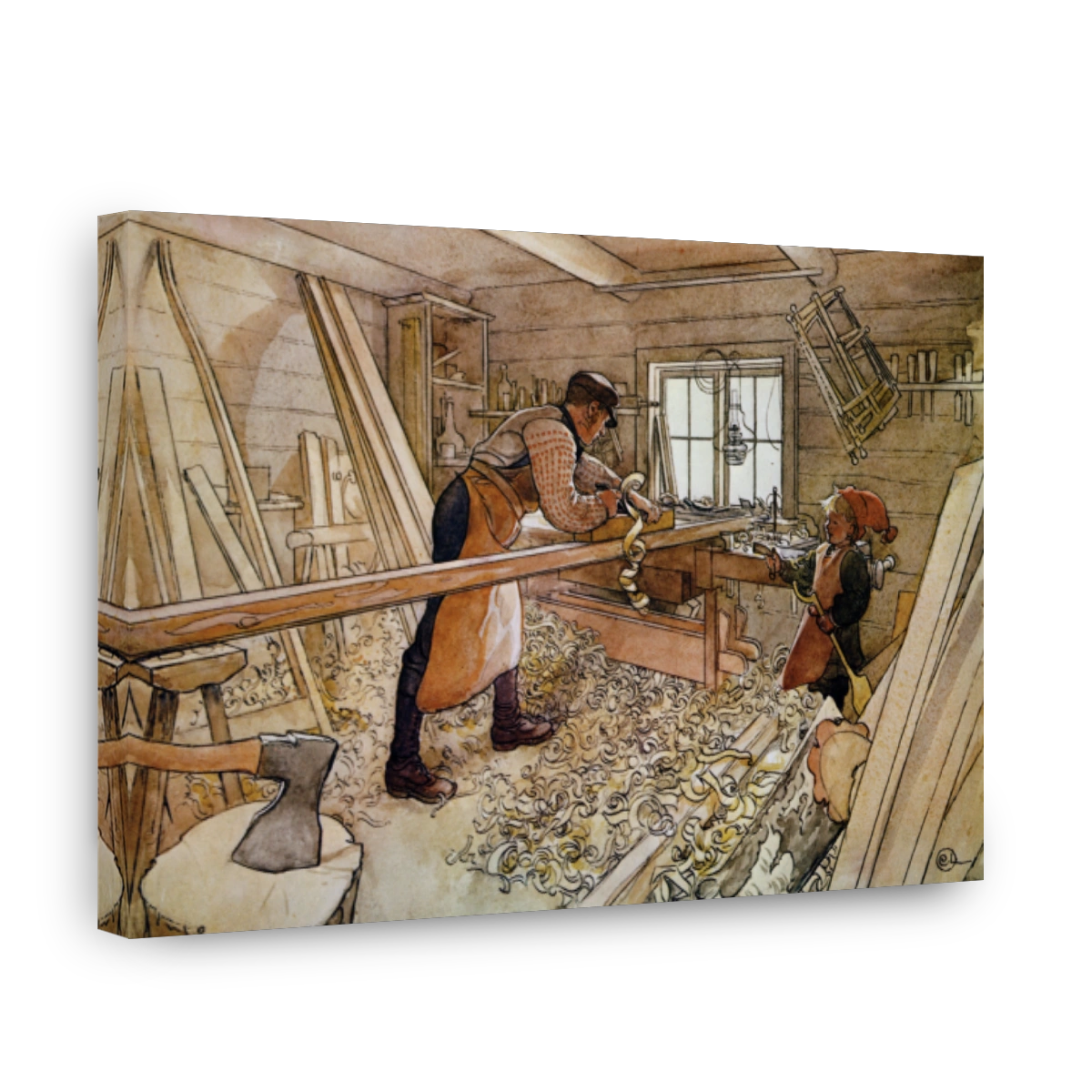 Larsson, Carl (1853 1919)   The Carpentry Shop 1905