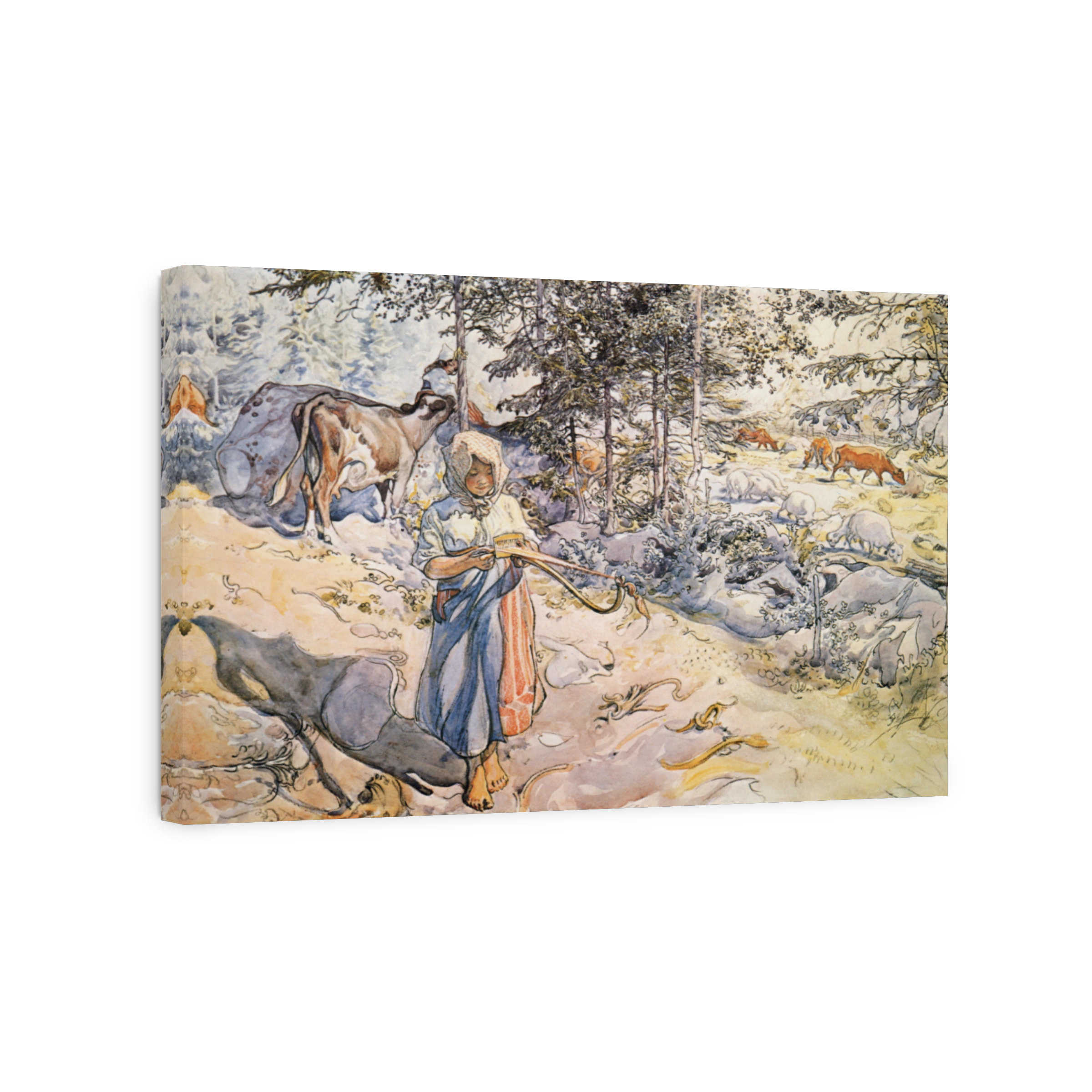 Larsson, Carl (1853 1919)   Young Girl Weaving 1905