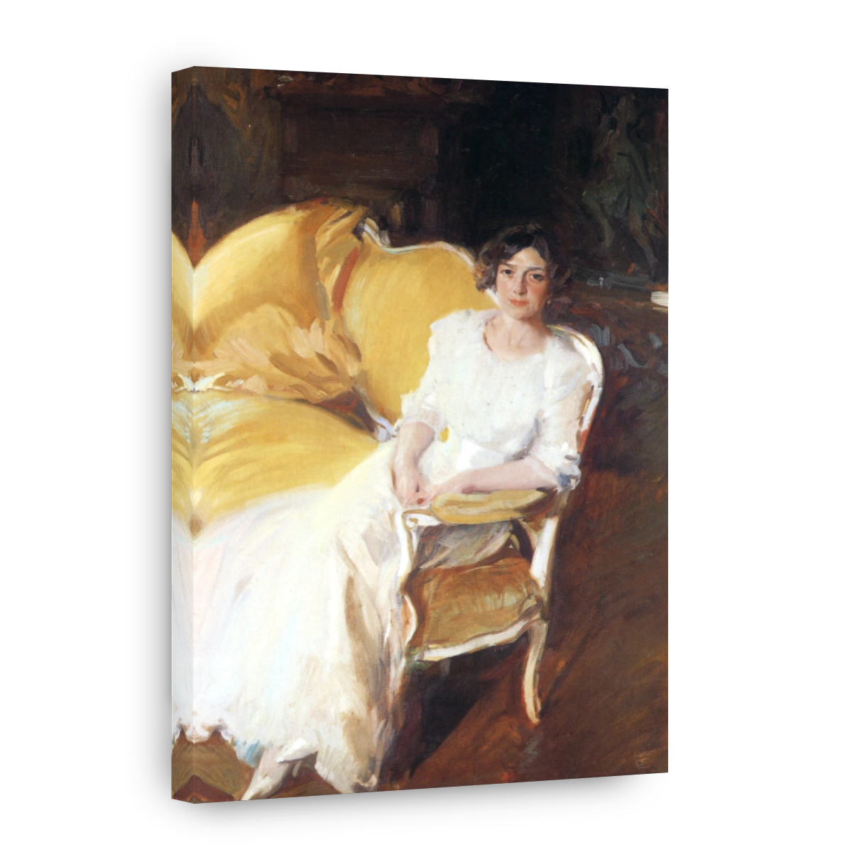 Sorolla, Joaquín (1863 1923)   Clotilde Sitting On The Sofa 1910