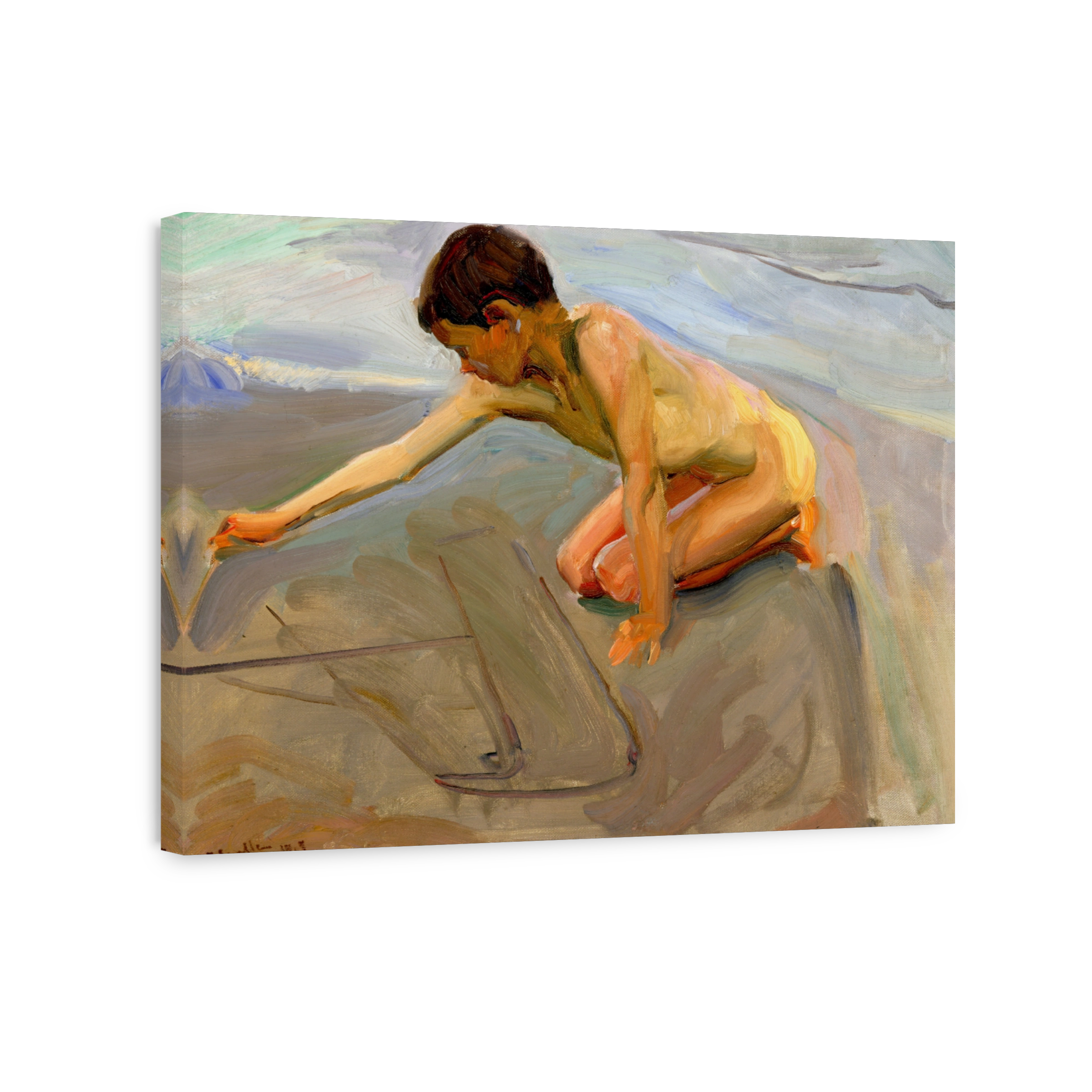 Sorolla, Joaquín (1863 1923)   Drawing In The Sand 1911