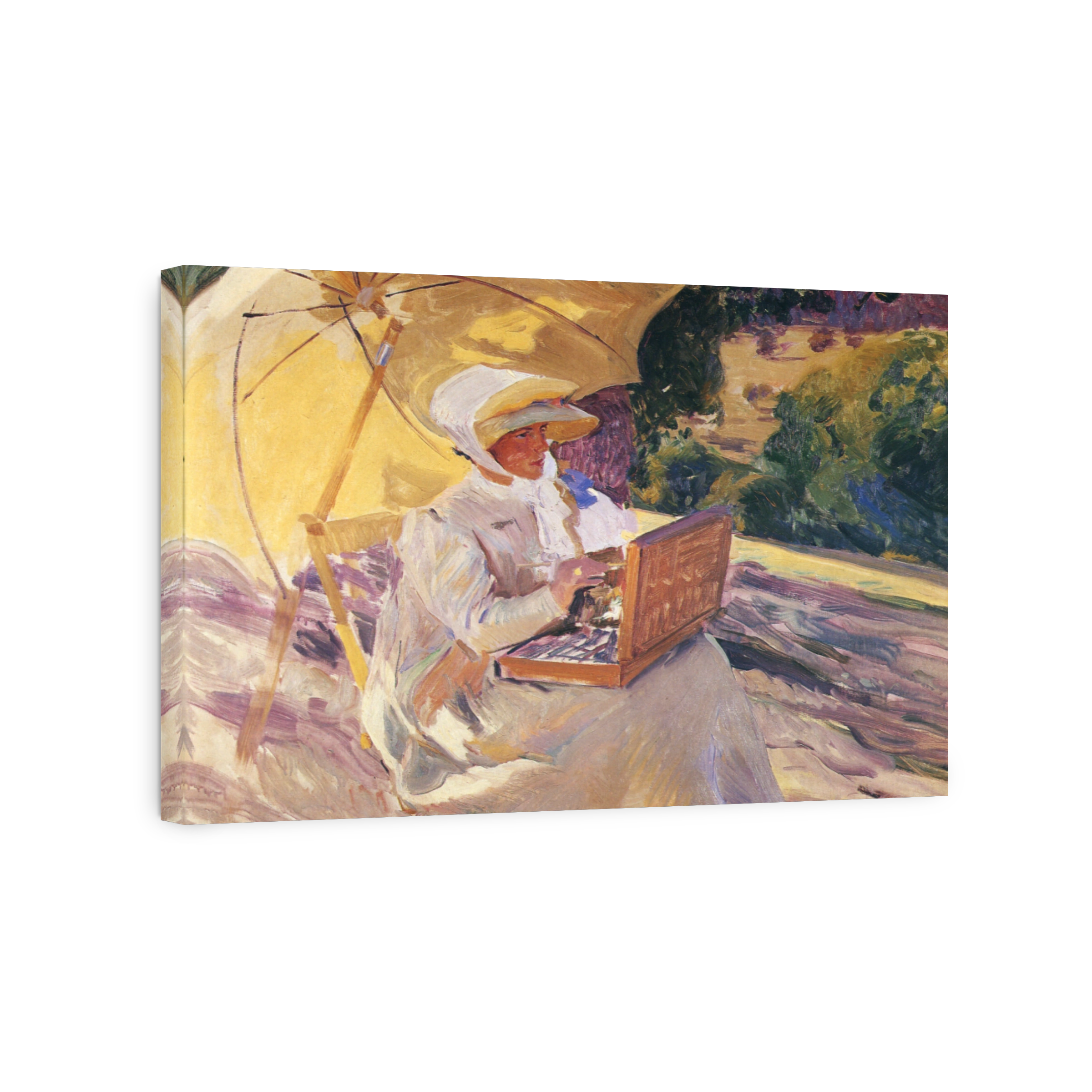Sorolla, Joaquín (1863 1923)   Maria Painting At El Pardo 1907