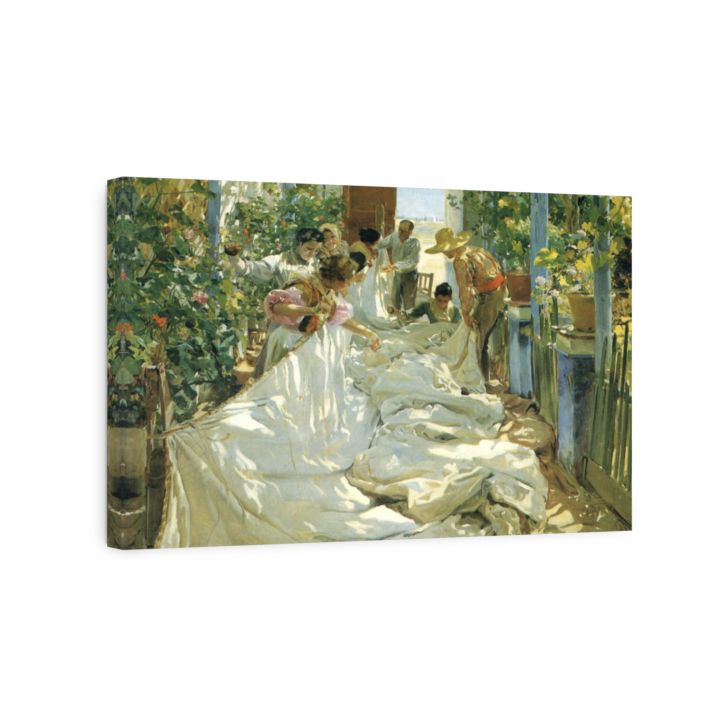 Sorolla, Joaquín (1863 1923)   Sewing The Sail 1896