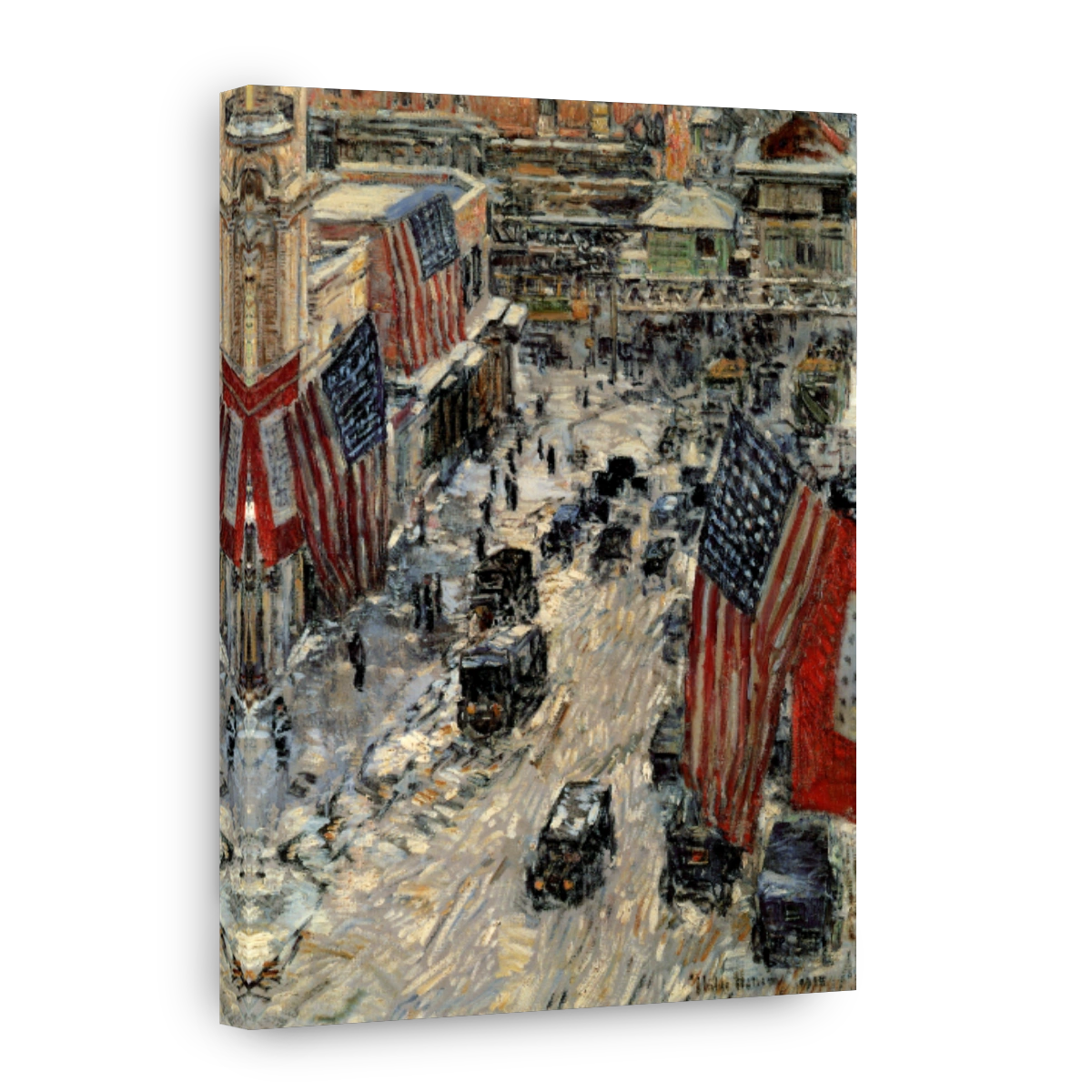 Hassam, Childe (1859 1935)   Flags On Fifty Seventh Street 1918