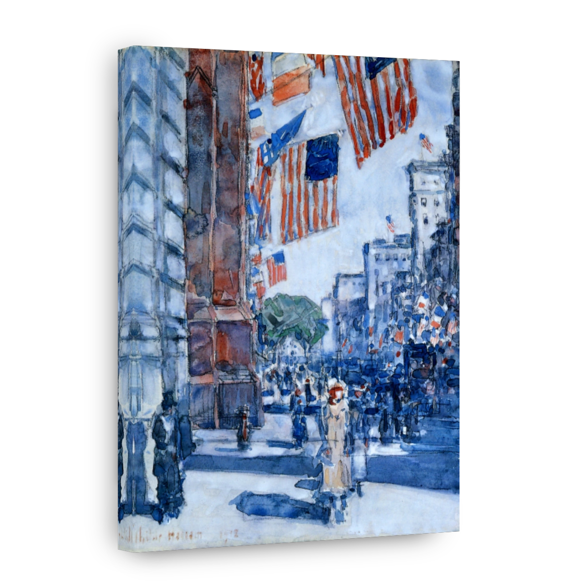 Hassam, Childe (1859 1935)   Flags, Fifth Avenue 1918