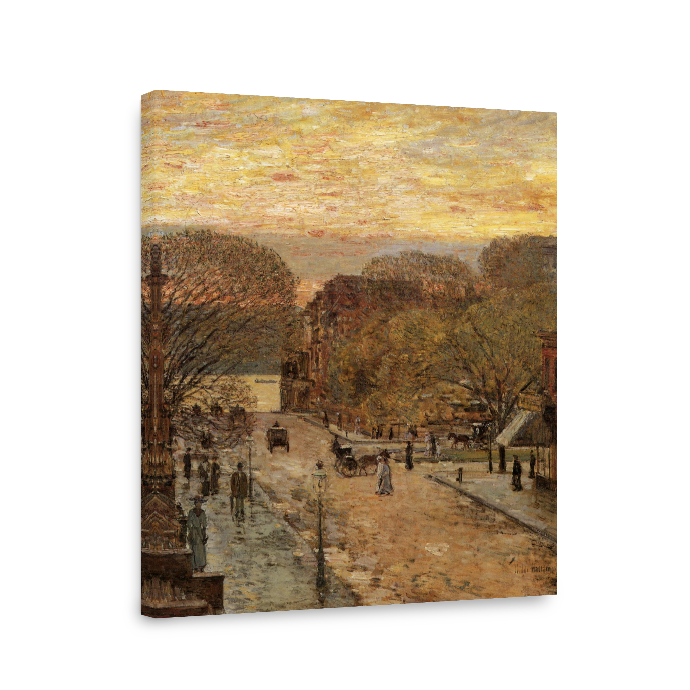 Hassam, Childe (1859 1935)   Spring On West 78th St 1905
